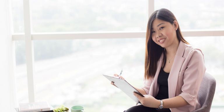 Psychologist providing counseling to a client.